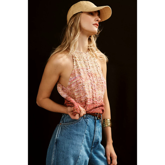 Pilcro Cable-Knit Halter Sweater Tank - New Small - Picture 1 of 6